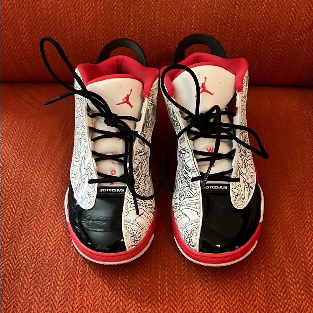 Jordan Deb Zero Black and Red Retro Sneakers